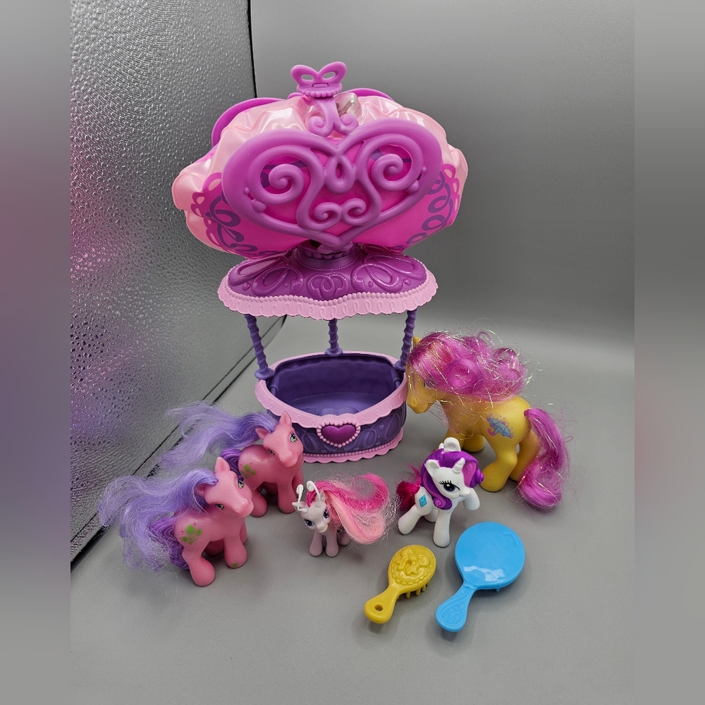 MLP G3 Hot Air Balloon Merriweather Breezie Crystal Princess Works McD's ponies